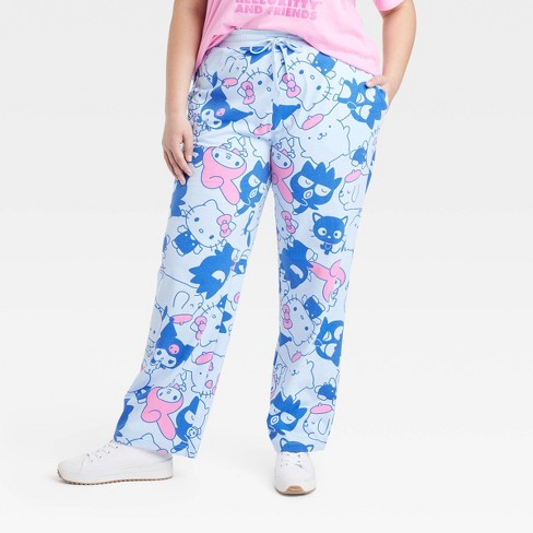 Women's Hello Kitty And Friends Graphic Pants - Blue 3x : Target