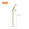 Unique Bargains 304 Stainless Steel Durable Curly Shape Reusable Drinking Straw 9.06" x 0.24"(L*OD) 4 Pcs - 2 of 4