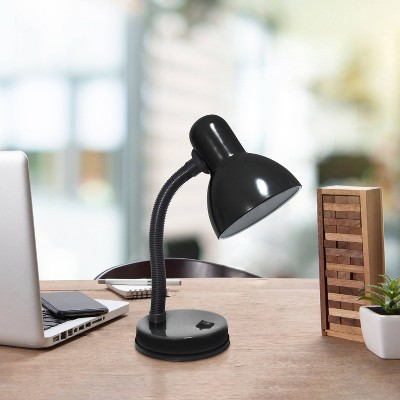 Creekwood Home Essentix 14.25" Traditional Metal Desk Lamp with Flexible Gooseneck