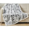 Noble House Alaska Fields Ultra Warm and Cozy Faux Shearling  50" x 60" Throw - 2 of 3