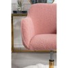 NicBex Chic Teddy Fabric Swivel Office Chair with Wheels,Height Adjustable Chair,Chic Computer Chair for Home Office,Home&Office Furniture - 2 of 4