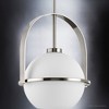 Urban Ambiance Luxury Mid-Century Modern Pendant 12.375''H x 9.375''W,  Brushed Nickel Finish,  Albuquerque Collection, UHP4340 - 4 of 4
