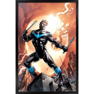 Trends International DC Comics - Nightwing - Fire Framed Wall Poster Prints - 1 of 4