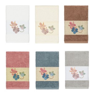 Linum Home Textiles 100% Turkish Cotton CAROLINE Embellished Towel Set - 1 of 3
