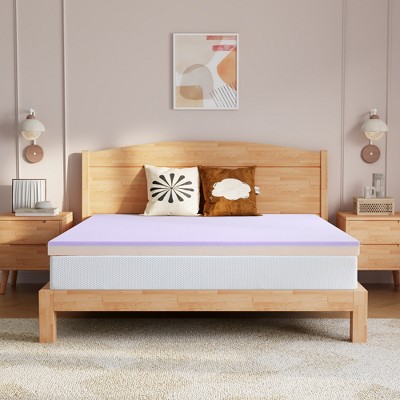 Twolike 3" Copper-Infused Cooling Gel Memory Foam Mattress Topper
