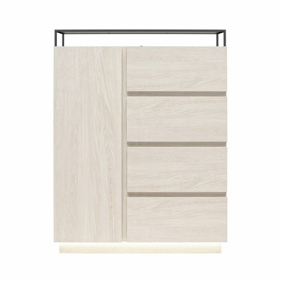 RealRooms Devon 4-Drawer Dresser with Door