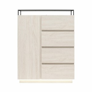 RealRooms Devon 4-Drawer Dresser with Door - 1 of 4
