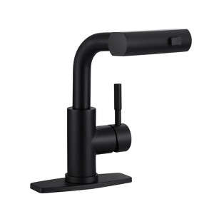 WOWOW 11.3 in. Single Handle Pull Down Sprayer Kitchen Faucet with Advanced Spray - 1 of 4