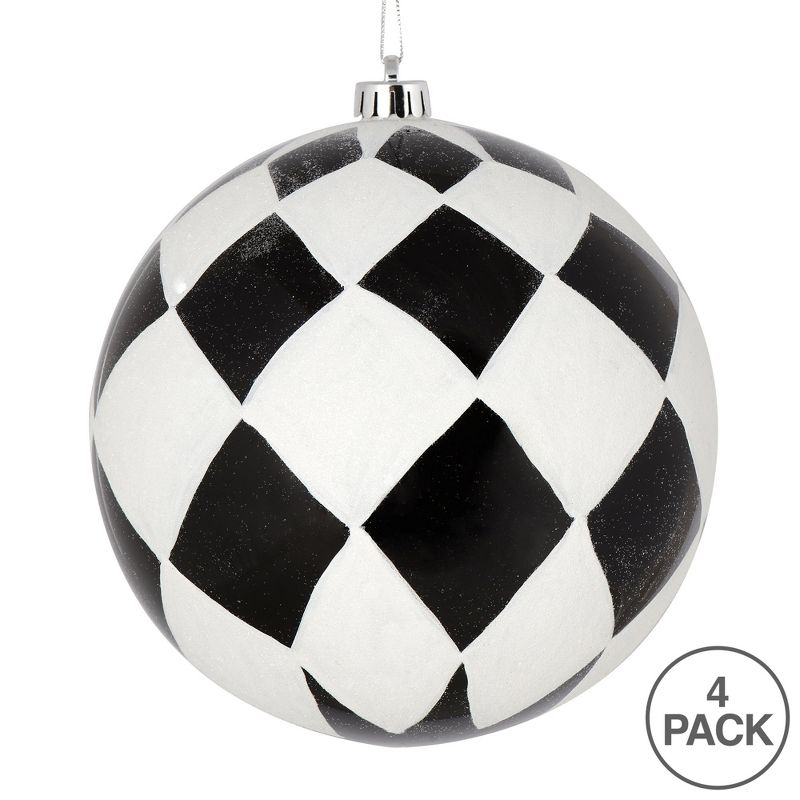 Vickerman Ball with White Diamond Glitter Christmas Ornament, 3 of 4