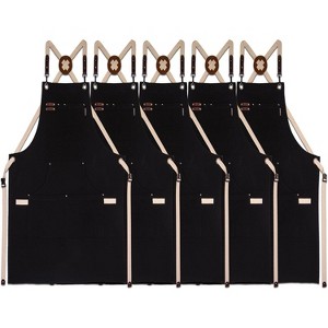 Heavy-Duty Multi-Pocket Canvas Apron - for Gardening, Painting, BBQ, Carpentry & More, Adjustable Sizes M to XXL for All Professions - 1 of 4