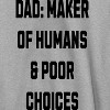 Rerun Island Men's Dad Maker Of Humans Long Sleeve Graphic Cotton Sweatshirt Hoodie - Sport Grey S - 2 of 3