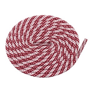 INSPIRE CHIC Two-Color Twill Dot Striped Round Shoelaces for Martin Boots 2 Pairs - 1 of 4