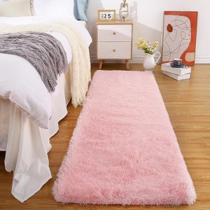 Fluffy Area Rug- Shag Area Rug for Living Room, Shaggy Large Indoor Thick Living Room Carpet with Non-Slip Backing, Soft Plush Carpet - 1 of 4