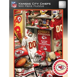 MasterPieces 500 Piece Puzzle - Kansas City Chiefs Locker Room - 15"x21" - 1 of 4