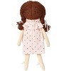 MiniMoi Cynthia Cotton/Linen Dolly Pink One Size - 3 of 4