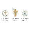 Big Dot of Happiness First Communion Elegant Cross - DIY Shaped Religious Party Cut-Outs - 24 Count - 2 of 4