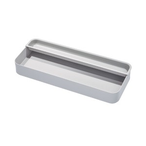 iDesign Stackable Drawer Organizer with Removable Tray – ECO Kitchen Collection – Gray - 1 of 4