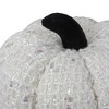 Northlight Knitted Fall Harvest Pumpkin - 7" - Ivory - 3 of 4