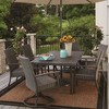 Four Seasons Courtyard Nantucket All Weather Woven Swivel Rocker Chairs Outdoor Dining Cushioned Seating Furniture Set, 2 Pack, Dark Brown - image 4 of 4