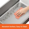 Stainless Steel Cat Litter Box, Detachable Box with Lid,Metal Enclosed Cat Litter Tray,Extra Large Litter Tray with Litter Scoop&Sand Filter Pedal - 3 of 4