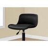 NicBex Leather Adjustable Height Home Office Desk Chairs with Universal Wheels for Work Study Vanity,Black - 4 of 4