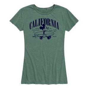 Women's - Disney - California Mickey Short Sleeve Graphic T-Shirt - 1 of 4