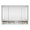 Akoasm 39 in. W Modern Bathroom Storage Cabinet with Multilevel Storage Compartments and Mirrors-White - 4 of 4