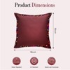 18" x 18" LED Lighted Throw Pillow – Christmas Decorative Flash Pillow with Colorful Edging for Sofa, Patio, Camping & Holiday Decor - 2 of 4