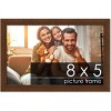 PosterPalooza | Photo Size Simple Brown Picture Frame - UV Acrylic, Foam Board Backing, Hanging Hardware - 2 of 4
