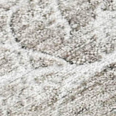 Silver And Gray Floral Washable Indoor Outdoor Area Rug