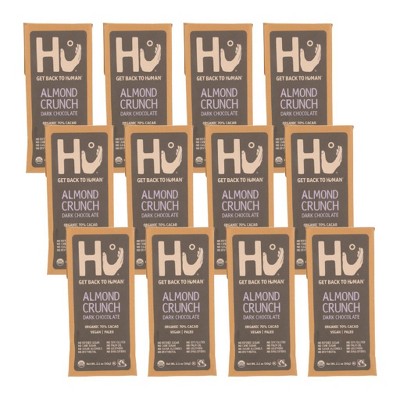 Hu Almond Crunch Dark Chocolate 70% Cacao Bar - Case of 12/2.1 oz