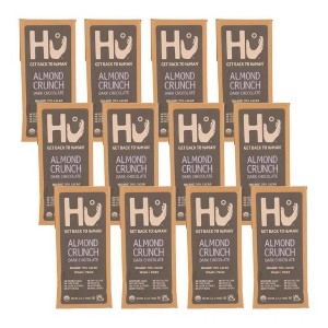 Hu Almond Crunch Dark Chocolate 70% Cacao Bar - Case of 12/2.1 oz - 1 of 4