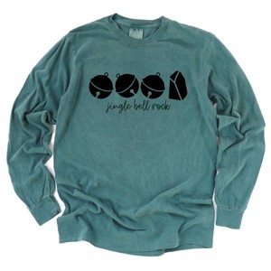 Jingle Bell Rock Icons - Womens Garment Dyed Long Sleeve - 1 of 3