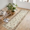 Coolmee Area Rugs for Living Room Washable Boho Floral Rug Indoor Carpet Vintage Rug Soft Non Slip Area Rug for Home Office - 2 of 4