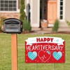 Big Dot of Happiness Happy Heartiversary - CHD Awareness Yard Sign Lawn Decorations - Party Yardy Sign - 3 of 4