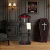 SEVOBAL Gothic Cat Tree with Throne Goth Bed Coffin-Shaped Perch Durable Sisal Scratching Posts Goth Cat Tree for Majestic Rest, Black, 54"*20"*60" - 2 of 4