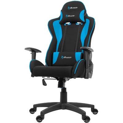 Arozzi Forte Racing Style Fabric Gaming Chair, Blue (FORTE-FB-BLUE)