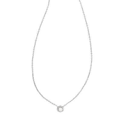 Leighton Convertible Gold Pearl Chain Necklace in White Pearl