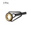 Unique Bargains Stainless Steel Ring Guide Fishing Rod Tip Repair Kits 3 Pcs - 3 of 4