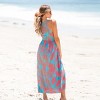Women's Blue & Red Tropical Sleeveless V-Neck Maxi Dress - Cupshe - 4 of 4
