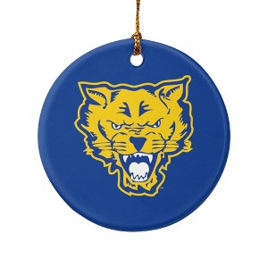 Fort Valley State University Primary Logo Porcelain Holiday Christmas Tree Ornament - 1 of 4