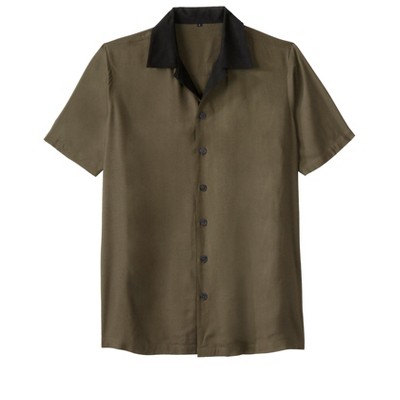 KingSize Men's Big & Tall Colorblock Camp Shirt