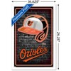 Trends International MLB Baltimore Orioles - Neon Helmet 23 Framed Wall Poster Prints - 3 of 4