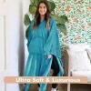 Tirrinia Women Wearable Blanket Cape Plush Fleece Throw Wrap Cover Indoors or Outdoors , 55x80 Inches - 2 of 4