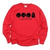 Jingle Bell Rock Icons - Womens Garment Dyed Long Sleeve - 2 of 3