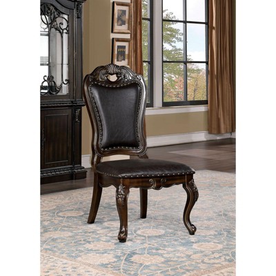 CAVINAS 23" Chateau De Ville Dining Chairs,Set of 2,Luxury Traditional Chairs with/without Armrest,Formal Dining Room Chairs,Vintage