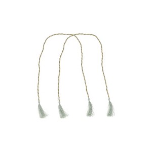 Unique Bargains Three-Sided Tassel Curtain Tie Polyester 2 Pcs - 1 of 4