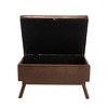 CAVINAS Storage Ottoman Bench, Mid-century Modern Square storage bench, Assembled, Suitable for living room, Entryway and Family Room - 4 of 4