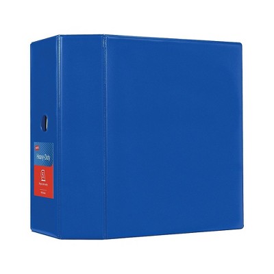 5" Staples Heavy-Duty Binder with D-Rings Blue 976061