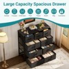 SKRAN Tall Fabric Clothes Cabinet Storage Organizers with 9 Drawers And Wood Top Surface Table Chest Of Drawers, Living Room, Hallway, Porch - 2 of 4